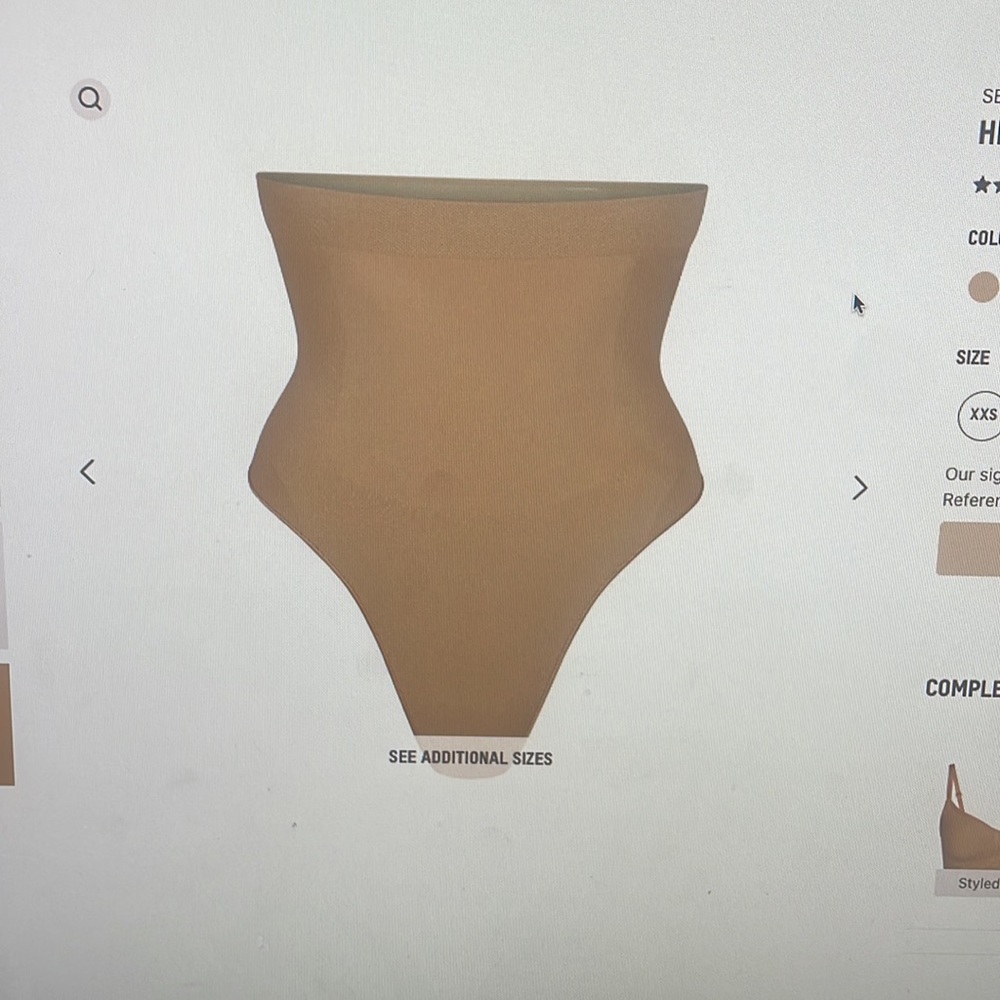 BRAND NEW SKIMS SEAMLESS SCULPT MID WAIST THONG